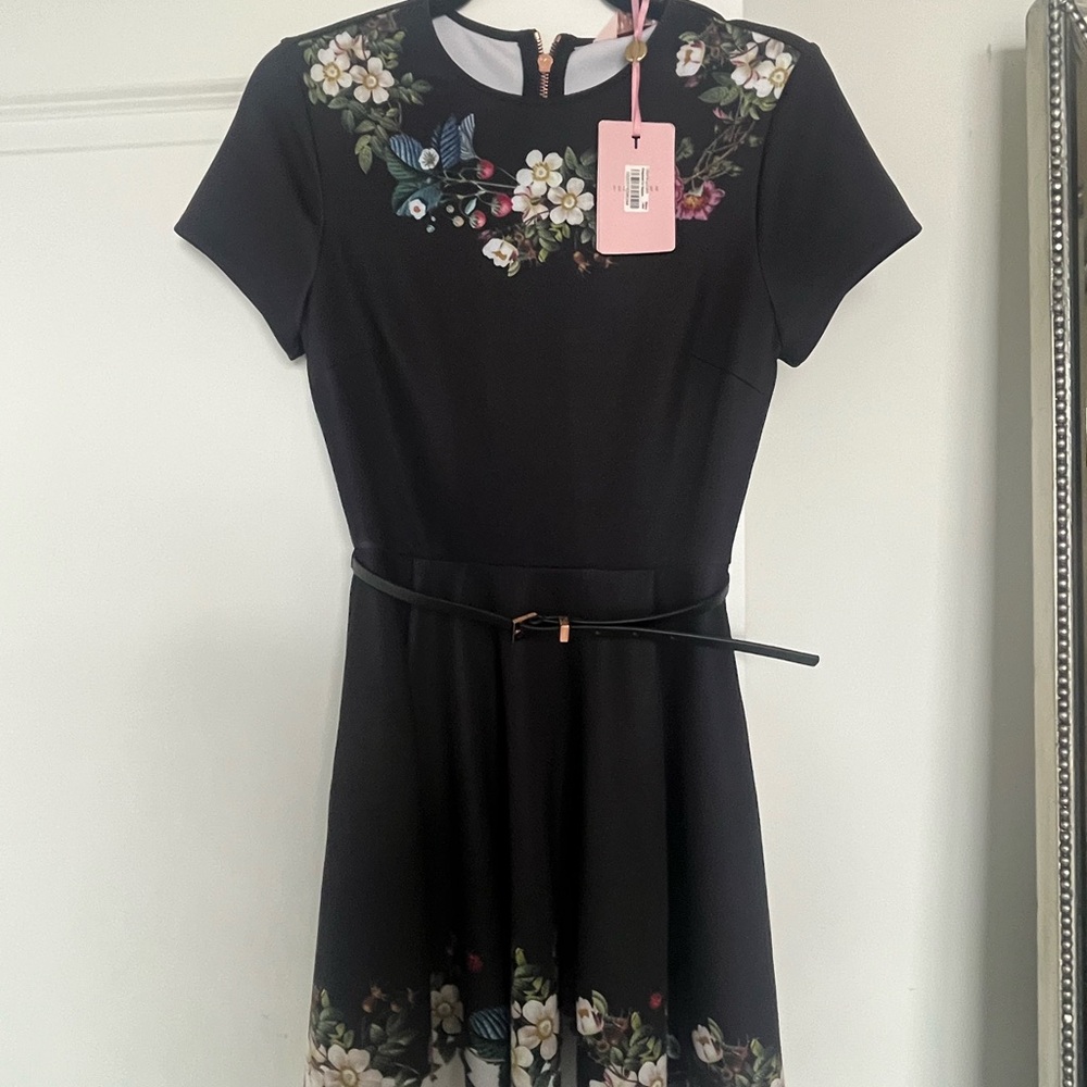 NWT Ted Baker London Chestnut Oracle Skater Dress